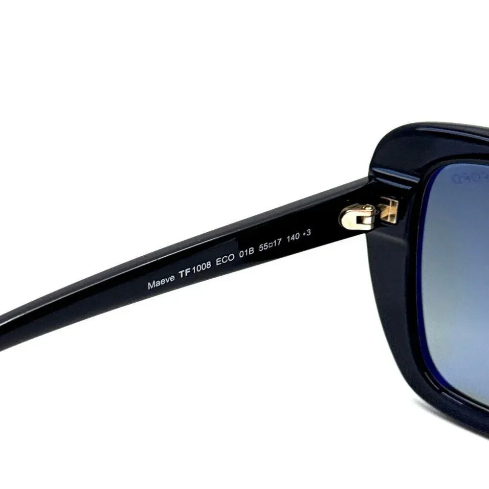 NEW!!! TOM FORD Maeve Sunglasses TF1008 01B Authentic
